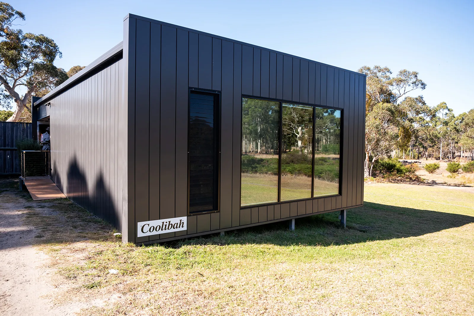 Clean architectural exterior of the accommodation
