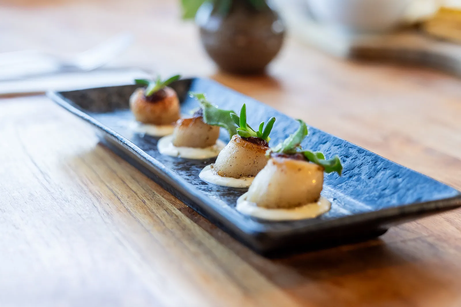 Refined canape detail with clean styling