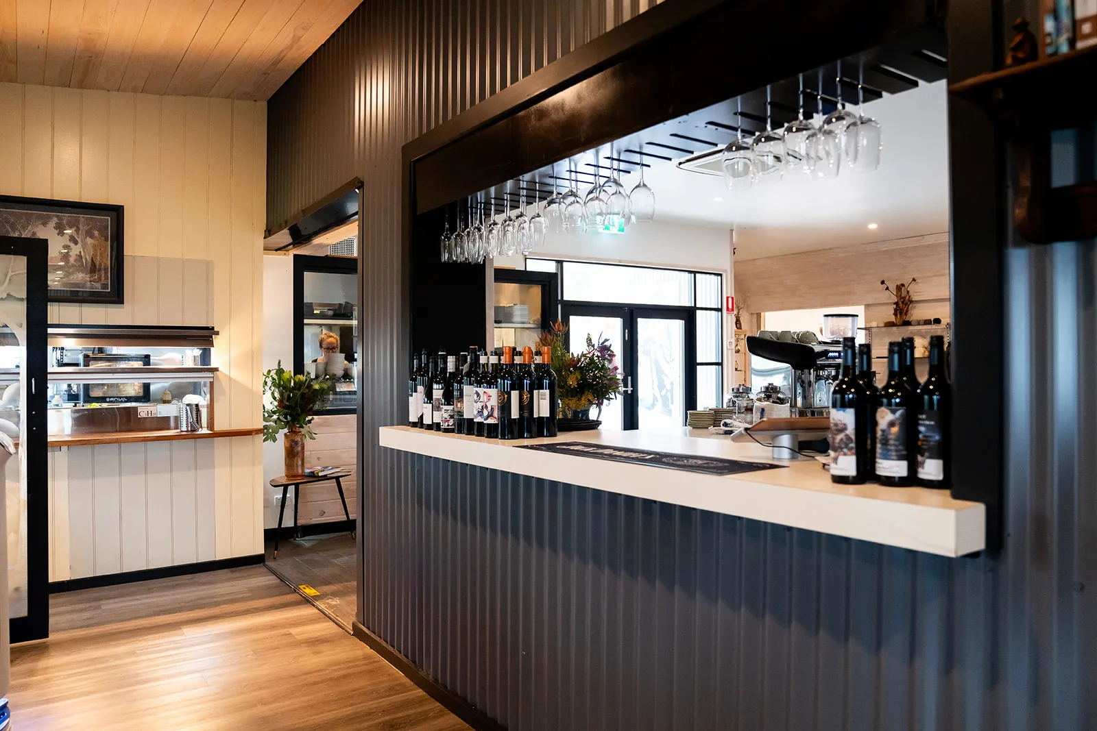 The venue bar interior