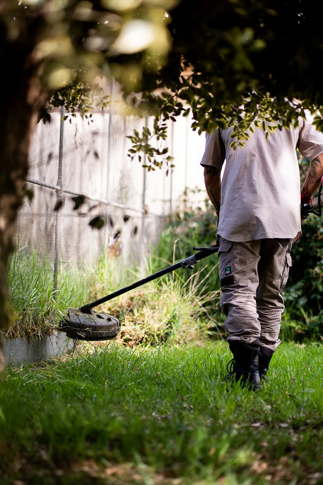 Atmospheric working image in the garden