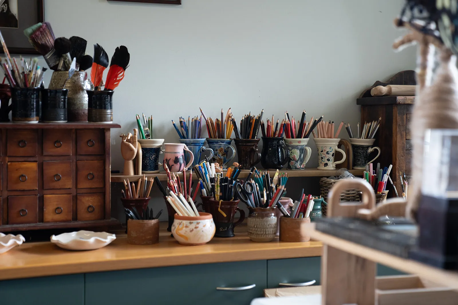 Craft and art workspace at the heritage attraction